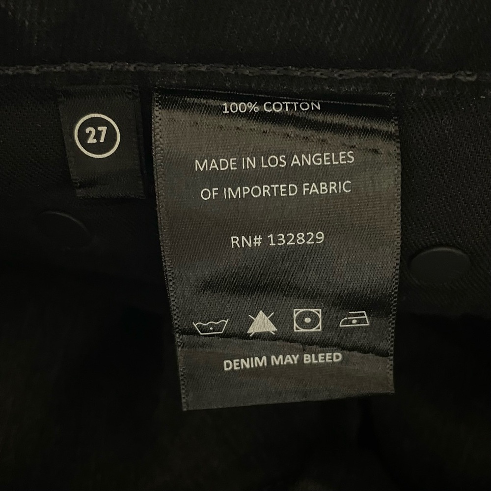 NWOT GRLFRND Hailey Low Rise Slim Boot Jeans Pants Womens 27 in Manhattan Coated - Picture 12 of 16